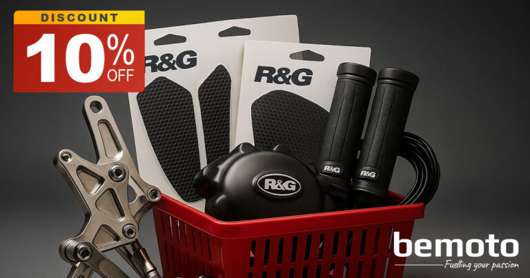 Save 10% on all R&G products courtesy of motorbike insurance specialists, BeMoto.